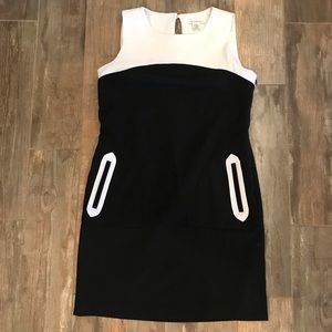 Liz Claiborne color block sheath dress